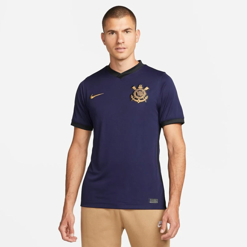 Camisa Corinthians III 21/22 - Nike Torcedor Masculina Roxa