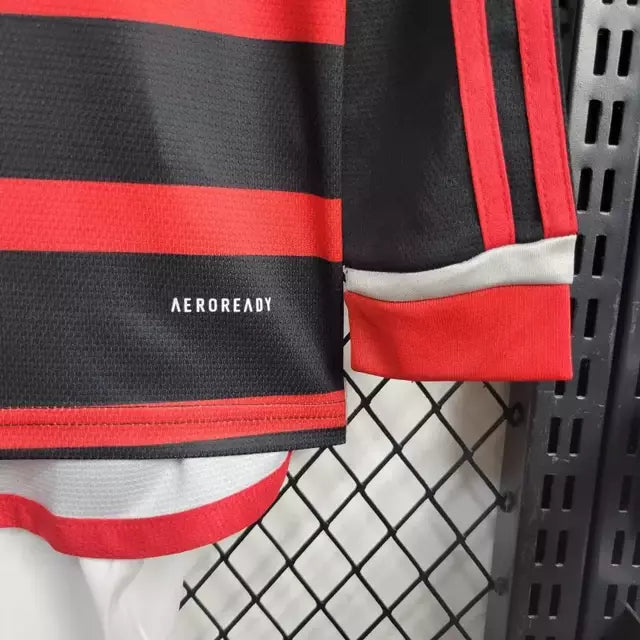 Kit Infantil Flamengo Manga Longa Titular I 24/25