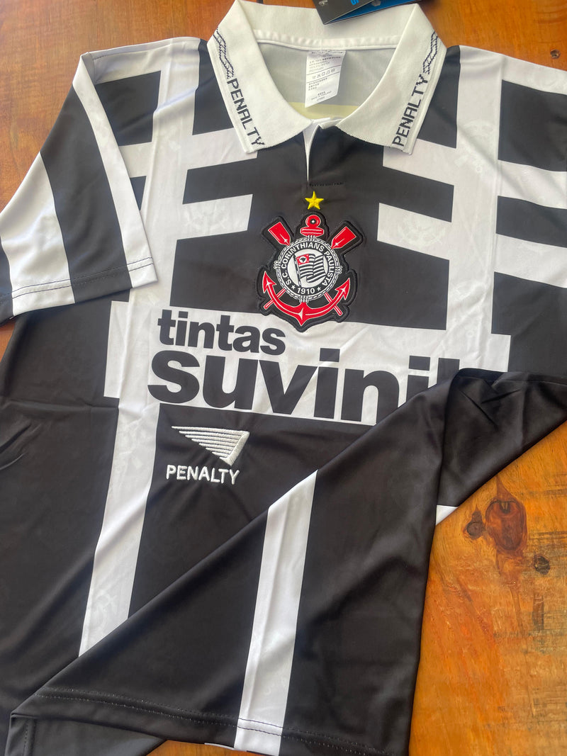 Camisa Corinthians Retrô 1996 - Ted Lapidus Masculina - Preta