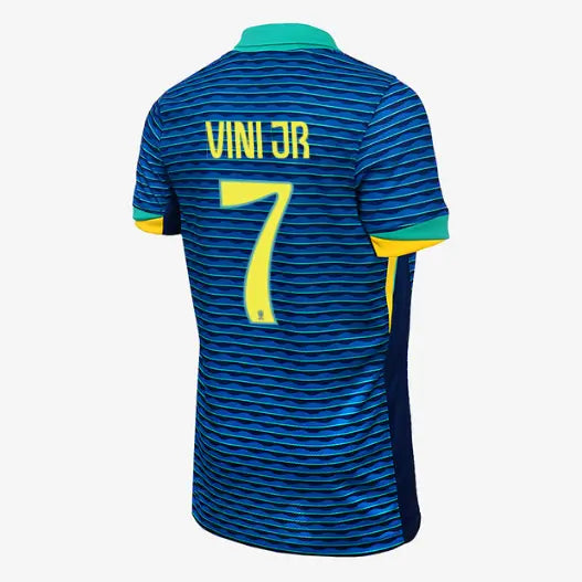 Camisa Brasil Away VINI JR 7 - 24/25 Nike Torcedor Masculina Azul