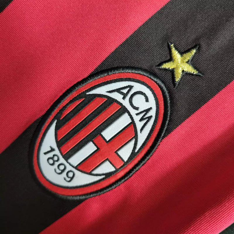 Camisa Retrô Milan 09/10 Manga Longa Adidas