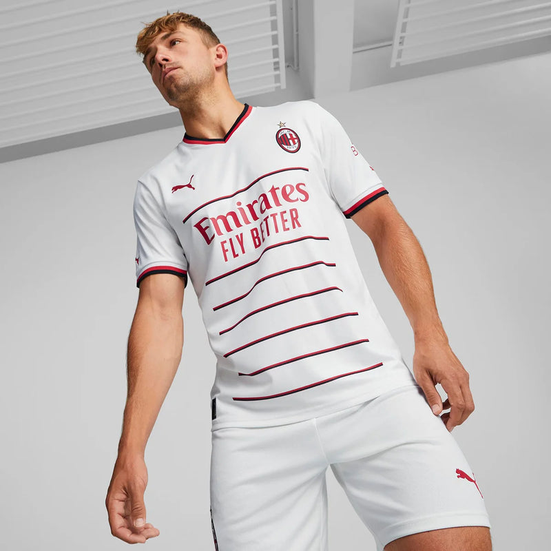 Camisa Milan Away  22/23 - Puma Torcedor Masculina - Branca