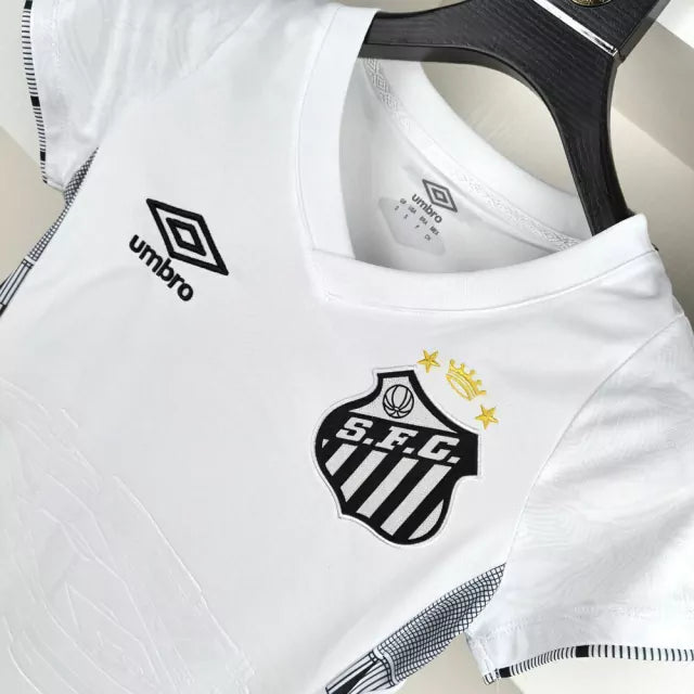 Camisa Santos Feminina - 24/25 Preta e Branca - Umbro Torcedor