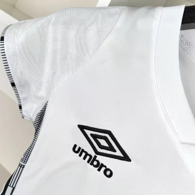 Camisa Santos Feminina - 24/25 Preta e Branca - Umbro Torcedor