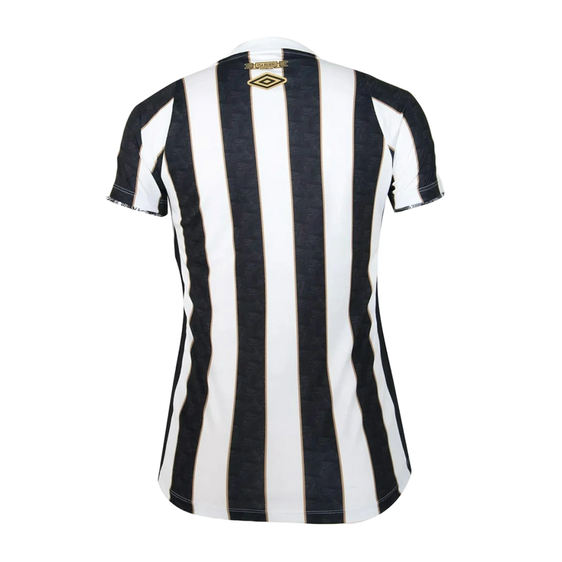 Camisa Santos II 24/25 Preta e Branca - Umbro Feminina Torcedor