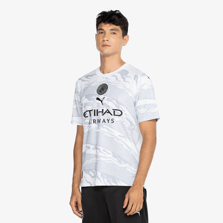 Camisa Manchester City edição especial ´´Ano do dragão de madeira`` 24/25 - Puma Torcedor Masculina - Cinza