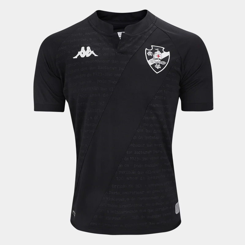 Camisa Vasco 24/25 - Kappa Torcedor Masculina - Preta - Goleiro