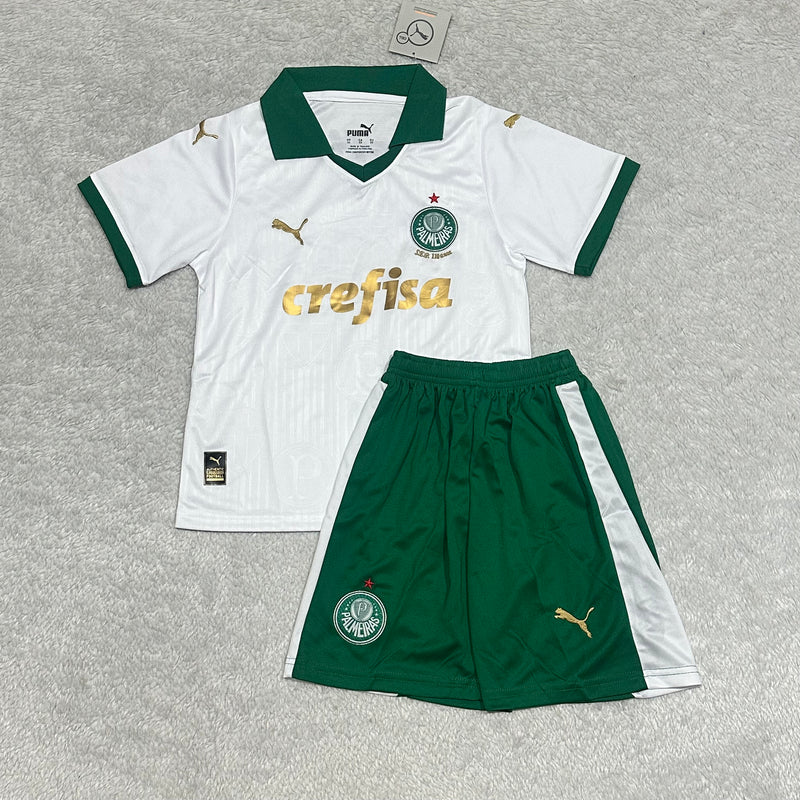 Kit Infantil Palmeiras Home I 24/25 - Branco