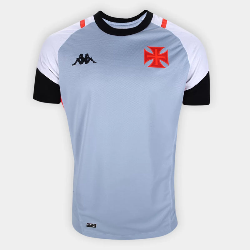 Camisa Vasco Treino 23/24 - Kappa Torcedor Masculina - Cinza