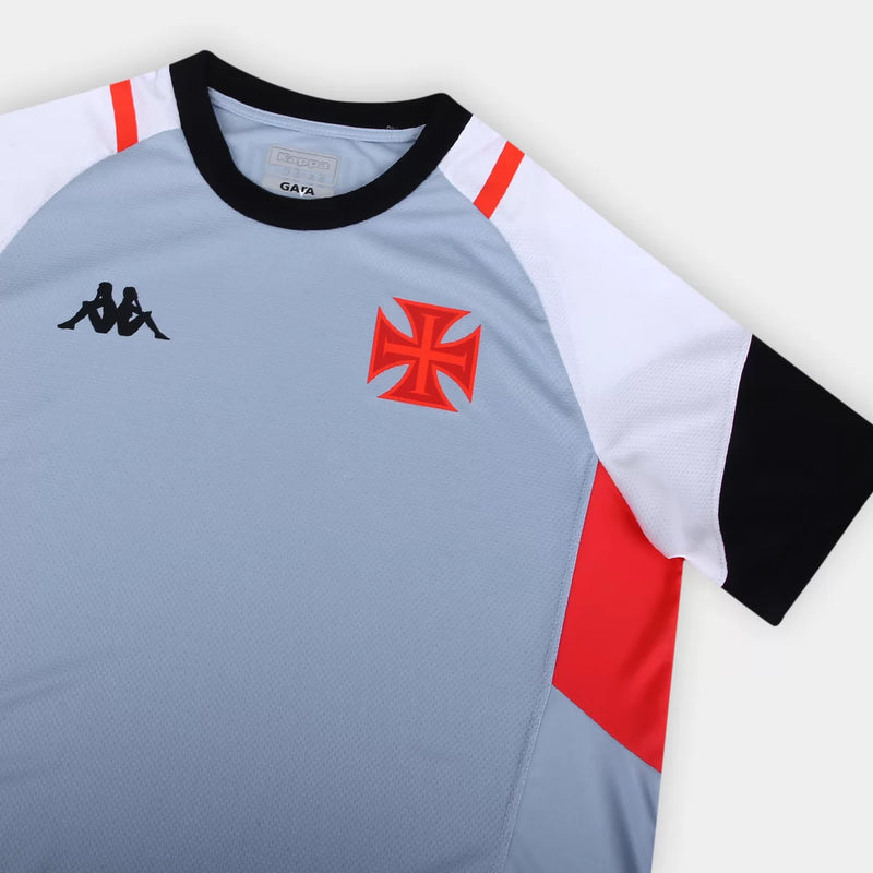 Camisa Vasco Treino 23/24 - Kappa Torcedor Masculina - Cinza