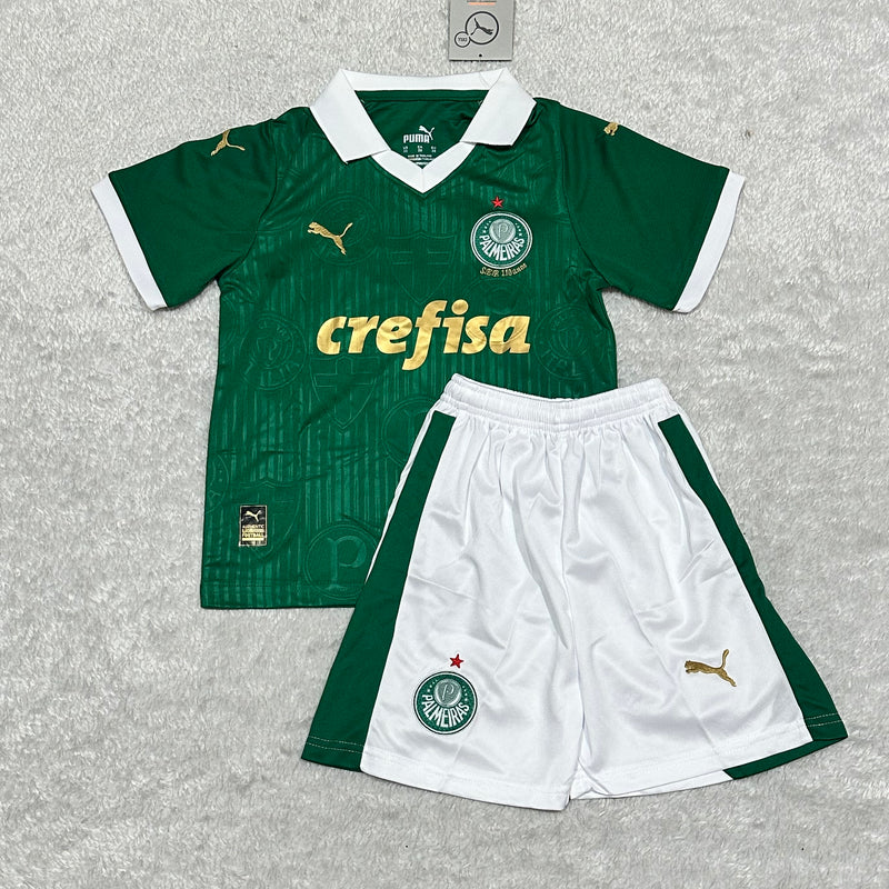 Kit Infantil Palmeiras Home I 24/25 - Verde