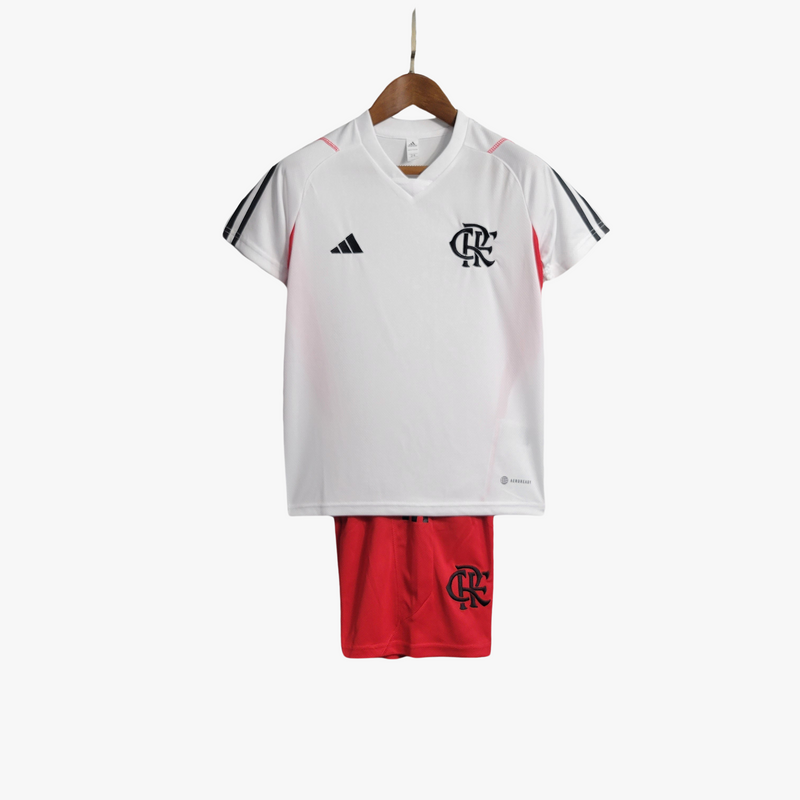 Kit Infantil Flamengo Treino 23/24 - Branco