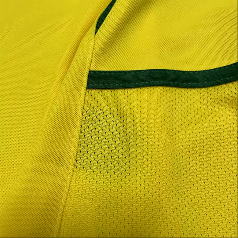 Camisa Brasil 2002 Home I - Nike Torcedor Masculina Amarela