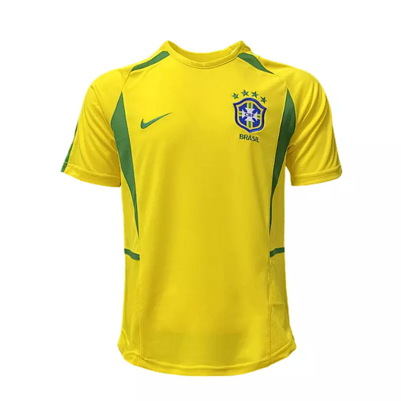 Camisa Brasil 2002 Home I - Nike Torcedor Masculina Amarela