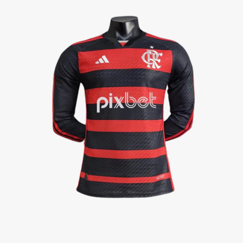 Camisa Flamengo Manga Longa Titular I 24/25 - Versão Jogador