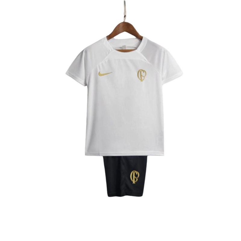 Kit Infantil Corinthians Treino 23/24 - Branco