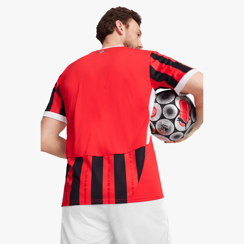 Camisa AC Milan Home I 24/25 - Torcedor Puma Masculina - Vermelha e preta