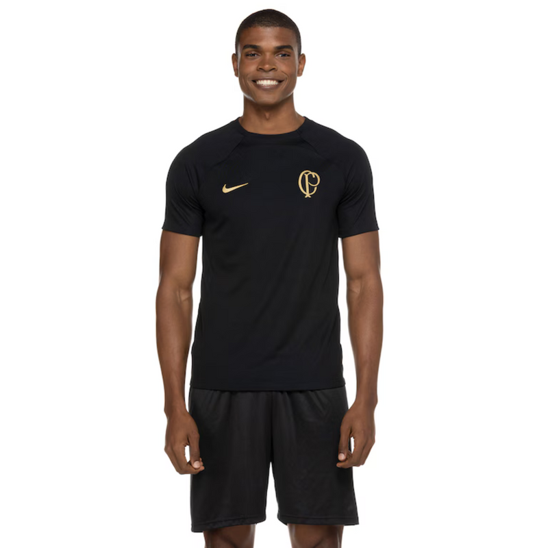 Camisa Corinthians Treino 23/24 - Nike Torcedor Masculina - Preta