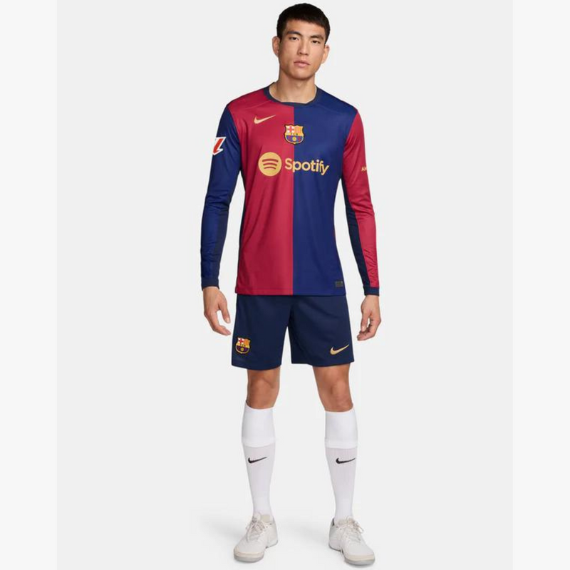 Camisa Barcelona Home I 24/25 - Nike Torcedor - Masculina Manga Longa