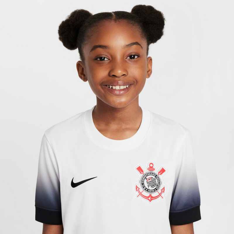 kit Infantil Corinthians Home I 24/25 - Nike Torcedor Camisa + short