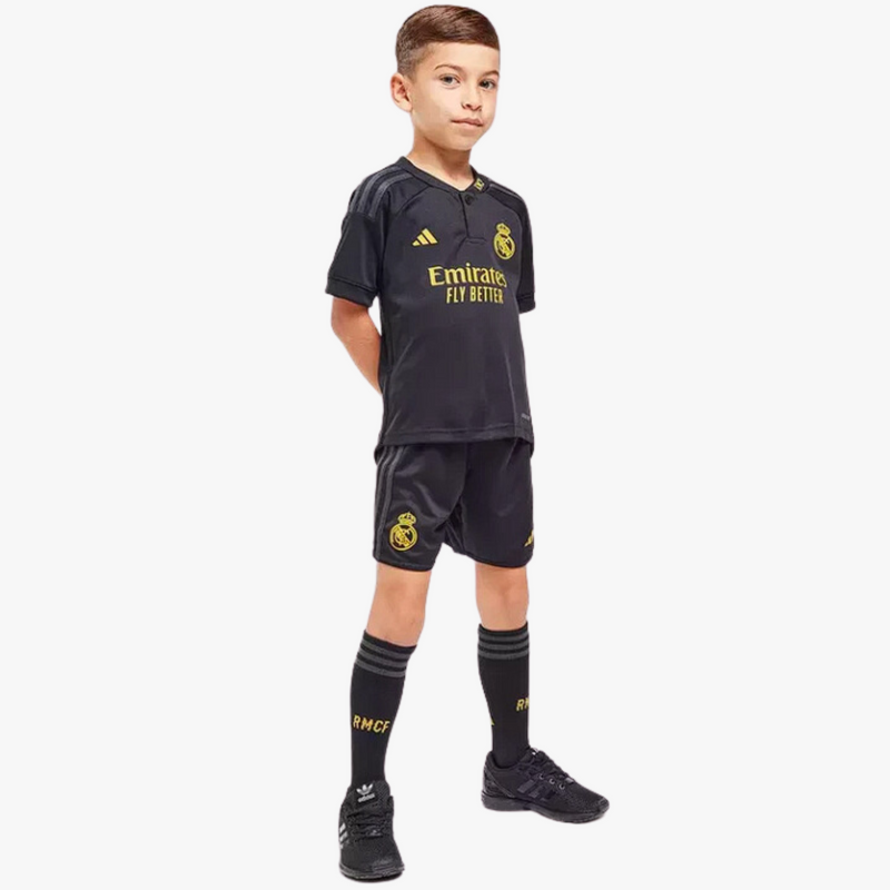 Kit Infantil Real Madrid Away III 23/24 + Shorts - Adidas