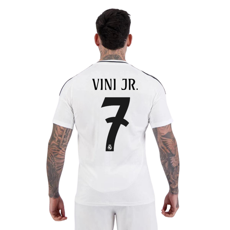 Camisa Real Madrid Home "VINI JR. 7" 24/25 - Adidas Torcedor Masculina