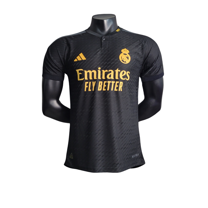 Camisa Real Madrid Away Preta III 23/24 - Versão Jogador Masculina