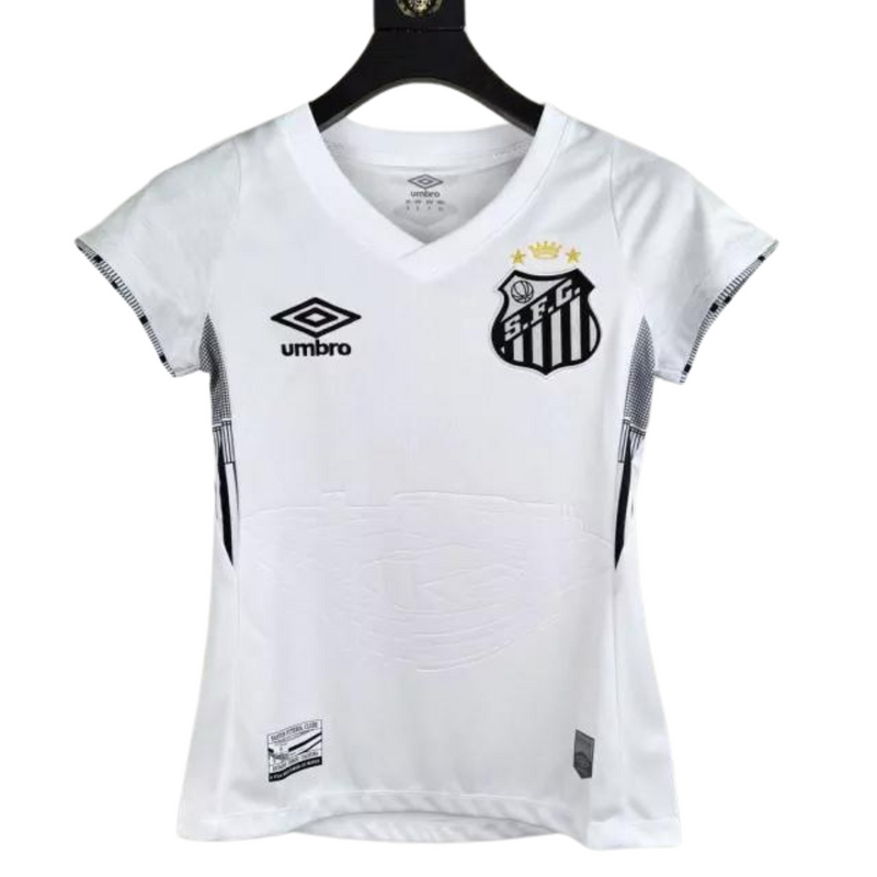 Camisa Santos Feminina - 24/25 Preta e Branca - Umbro Torcedor