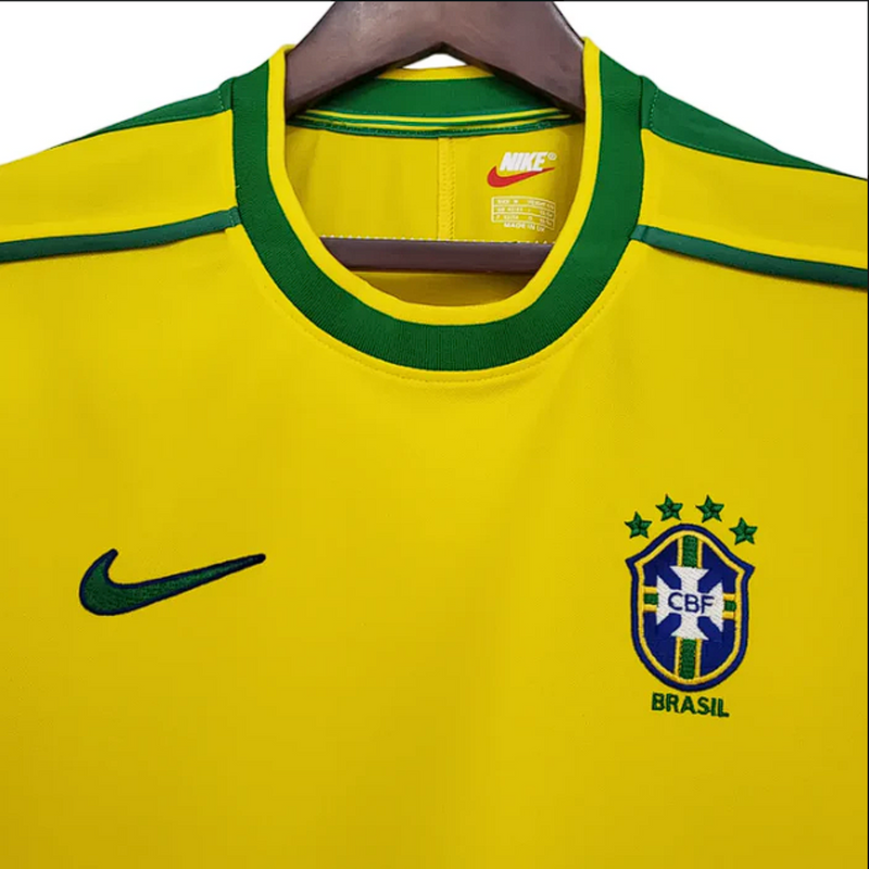 Camisa Brasil Retro 1998 - Nike Torcedor Masculina Amarela