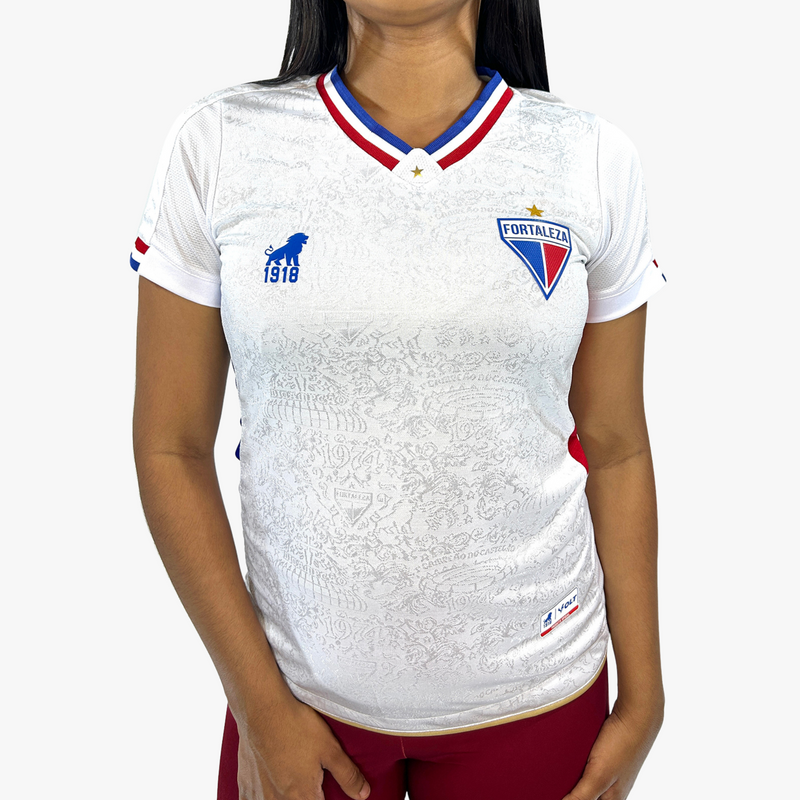 Camisa Fortaleza Away II 24/25 Feminina - Torcedor Branca