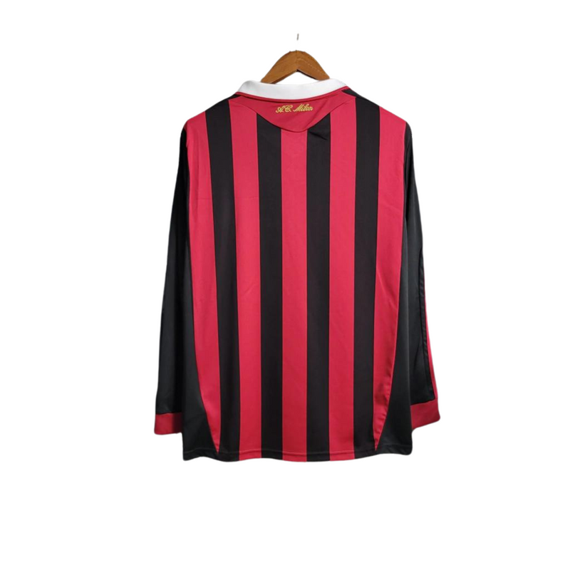 Camisa Retrô Milan 09/10 Manga Longa Adidas