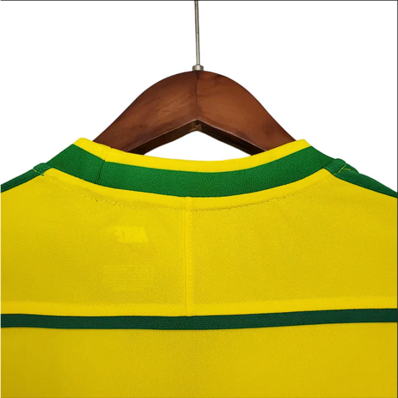 Camisa Brasil Retro 1998 - Nike Torcedor Masculina Amarela