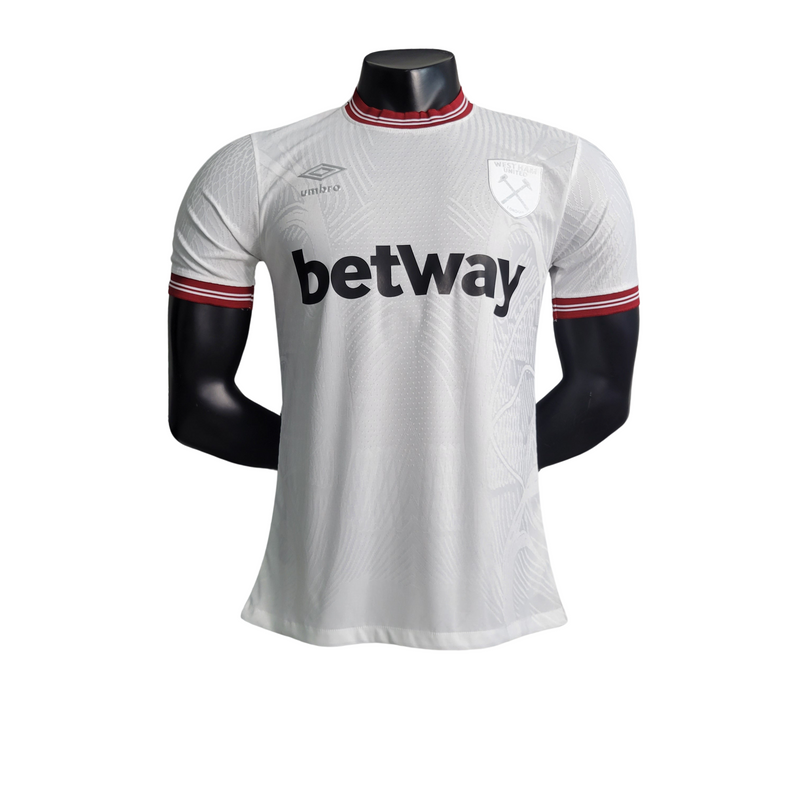 Camisa West Ham Away 23/24 - Umbro Jogador Masculino