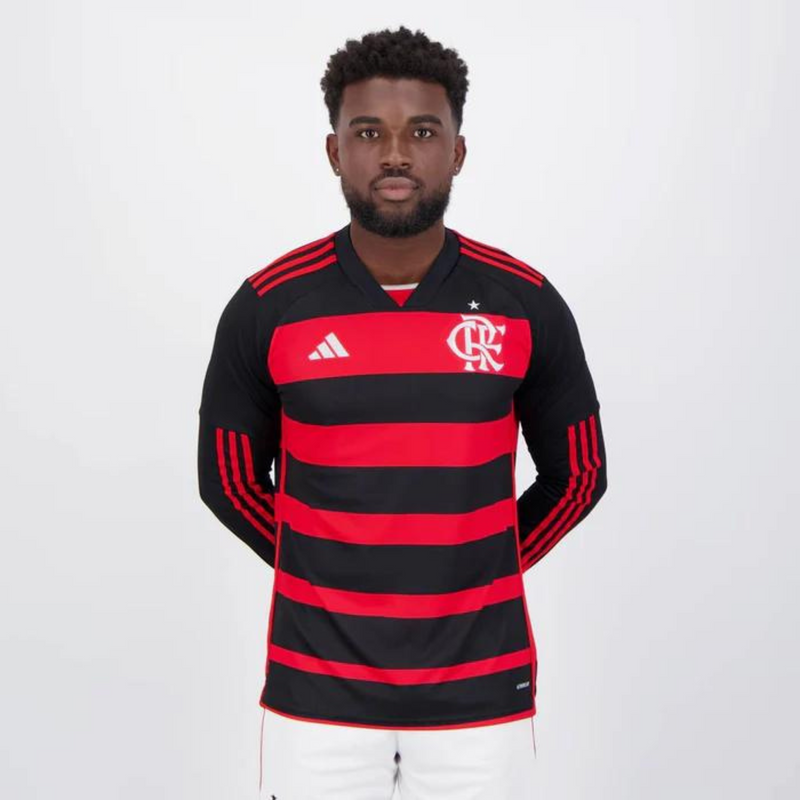 Camisa Flamengo Manga Longa Titular I 24/25 - Versão torcedor