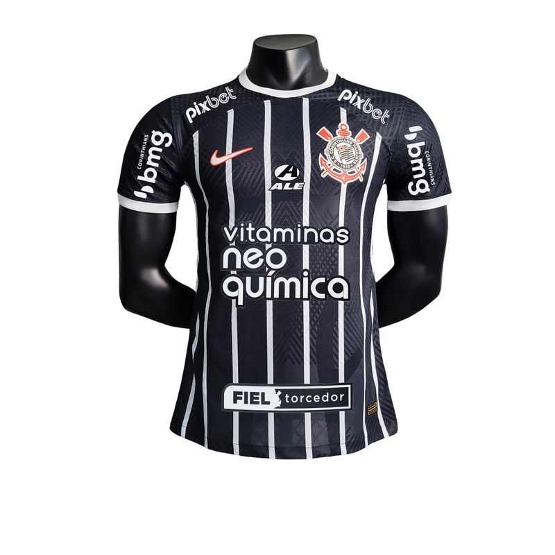 Camisa Corinthians Away 23/24 Nike Jogador Masculina + Patrocínio