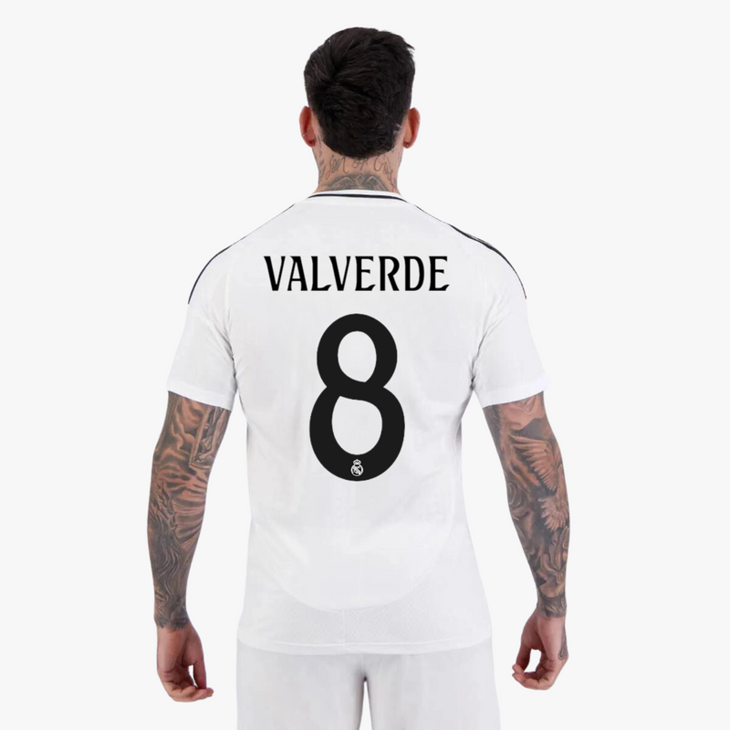 Camisa Real Madrid Home "VALVERDE 8" 24/25 - Adidas Torcedor Masculina