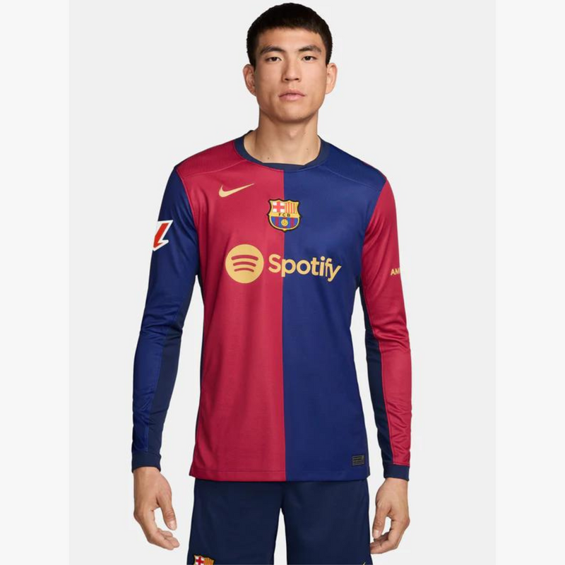 Camisa Barcelona Home I 24/25 - Nike Torcedor - Masculina Manga Longa