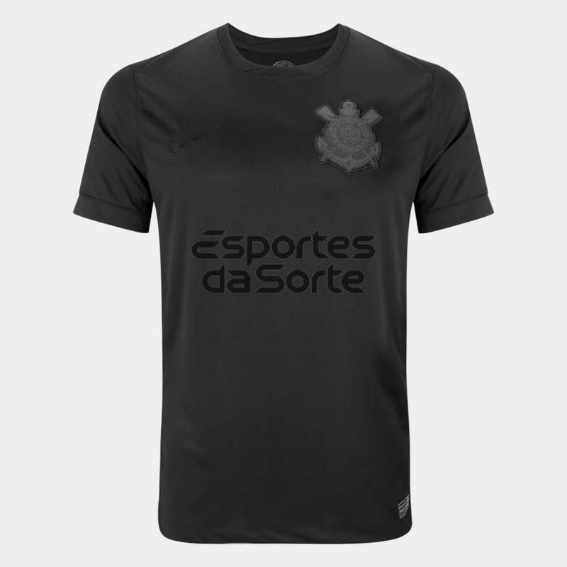 Camisa Corinthians BLACK 24/25 + Esporte da Sorte - Nike Torcedor Masculina