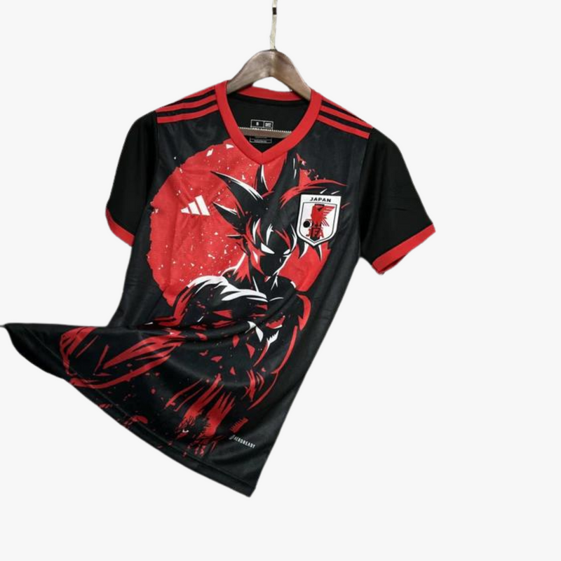 Camisa Japão Edição Dragon Ball 2024 - Adidas Torcedor Masculina - Vermelho e Preto