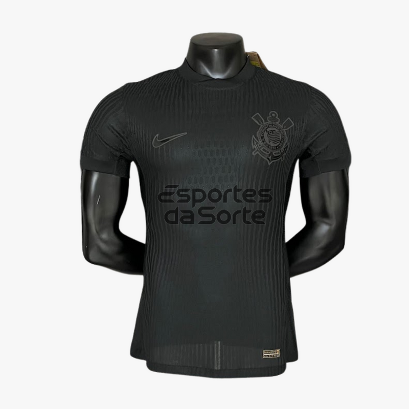 Camisa Corinthians BLACK 24/25 + Esporte da Sorte - Nike Jogador Masculina