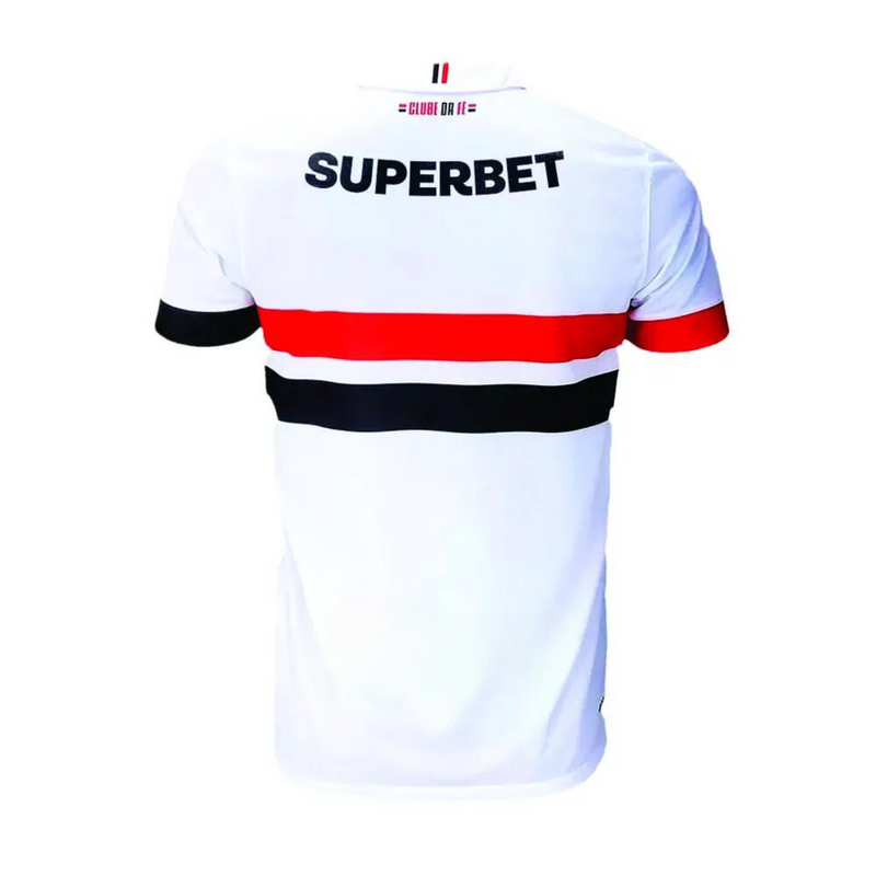 Camisa São Paulo Home 24/25 - NB Torcedor Masculina - Branca + Patrocínios