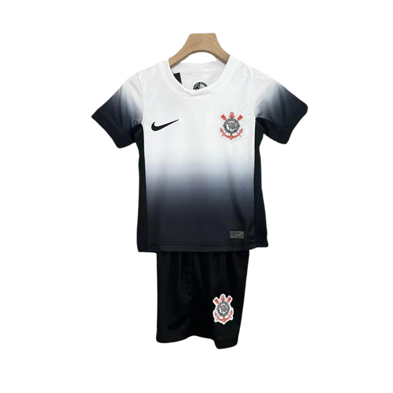 kit Infantil Corinthians Home I 24/25 - Nike Torcedor Camisa + short