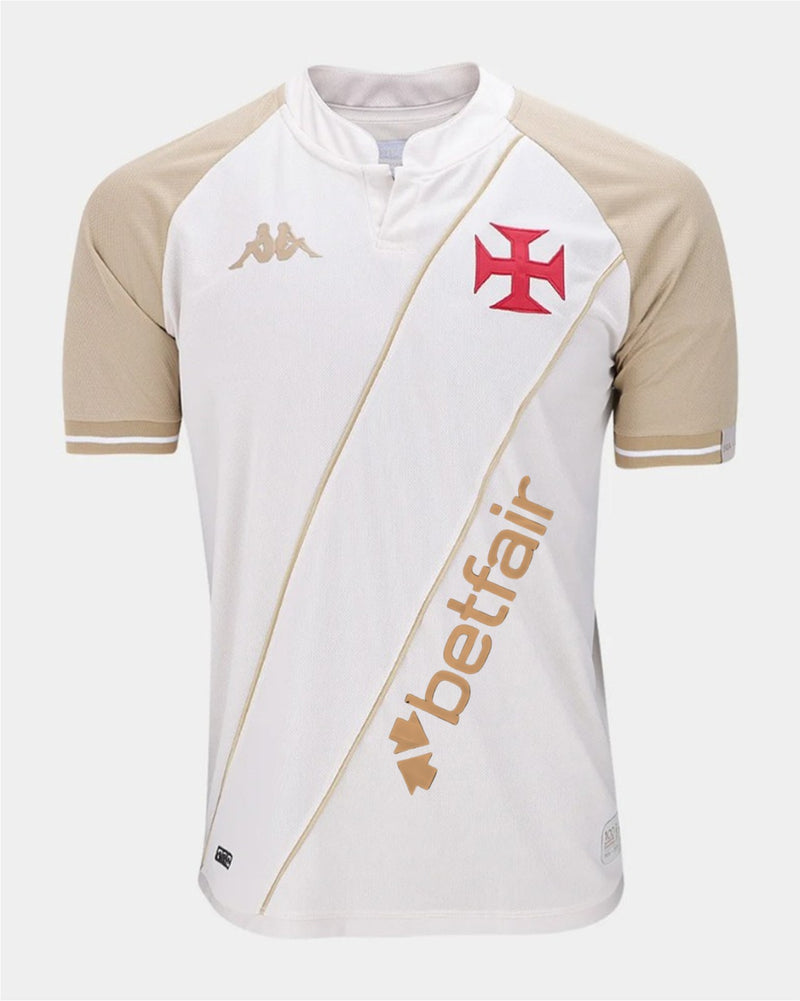 Camisa Vasco Third 24/25 - Kappa Torcedor Masculina - Bege + Betfair