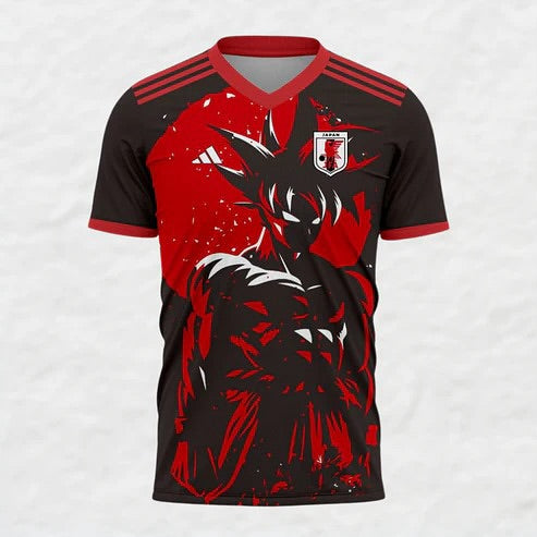 Camisa Japão Edição Dragon Ball 2024 - Adidas Torcedor Masculina - Vermelho e Preto