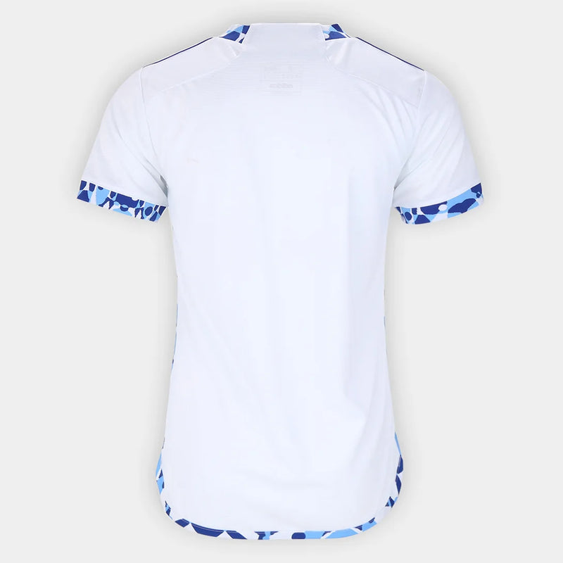 Camisa Cruzeiro Away II 24/25 Feminina Adidas Torcedor - Branca e Azul