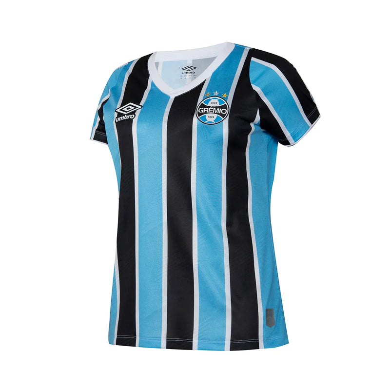 Camisa Grêmio Home I 24/25 Feminina - Umbro Torcedor - Azul e Preta