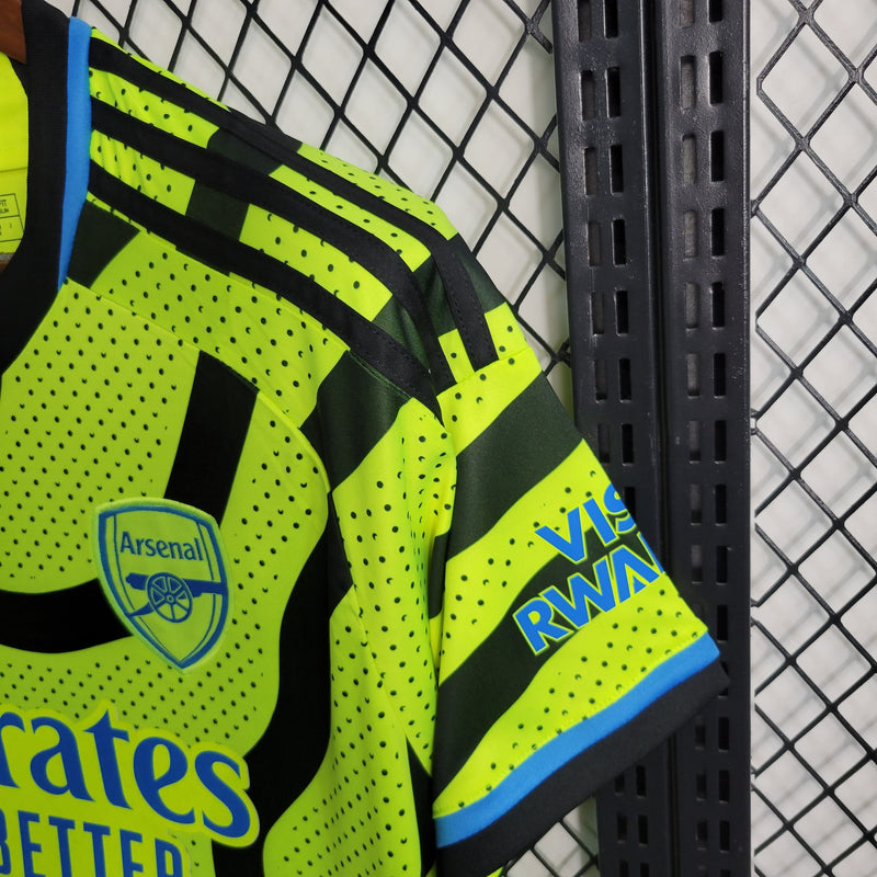 camisa-arsenal-away-fora-reserva-23-24-adidas-masculina-masculino-2-ii-verde-azul-fly-emirates-better-preto-preta-oficial-gabriel-jesus-saka-martinelli