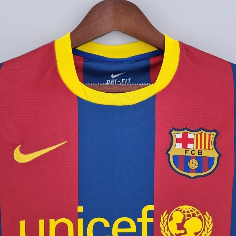 Camisa Barcelona 10/11 - Retro Manga Comprida