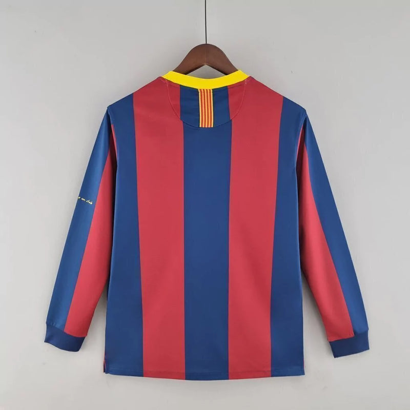 Camisa Barcelona 10/11 - Retro Manga Comprida