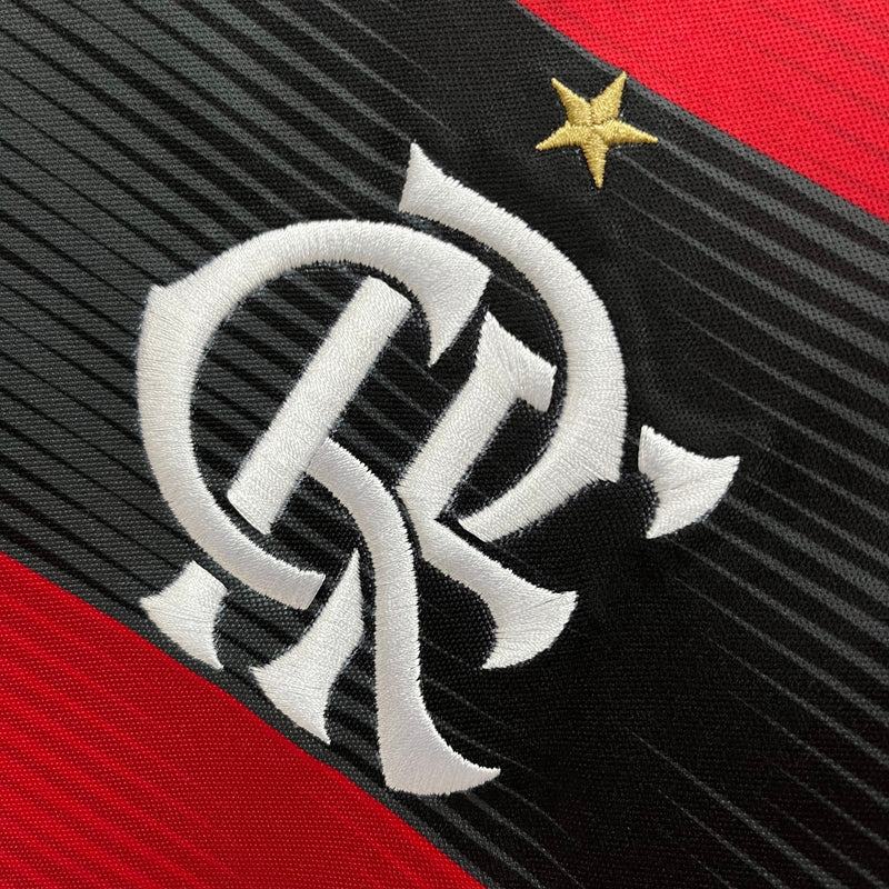 camisa-flamengo-titular-home-i-1-versão-torcedor-23-24-vermelho-vermelha-preto-preta-masculino-masculina-adidas-arrascaeta